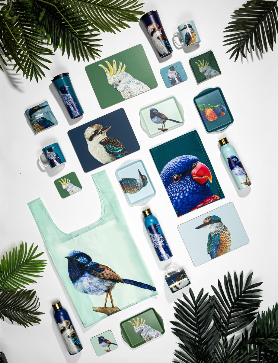 Modern Birds Cockatoo Kitchen Towel Ashdene