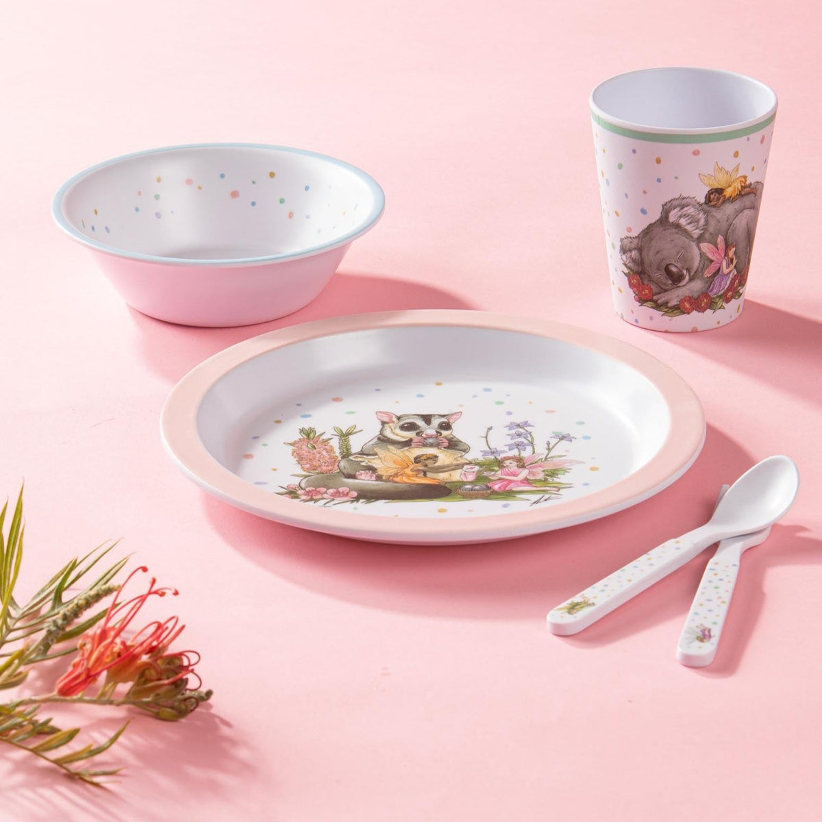 Aussie Fairies Piece Kids Dinner Set – Ashdene