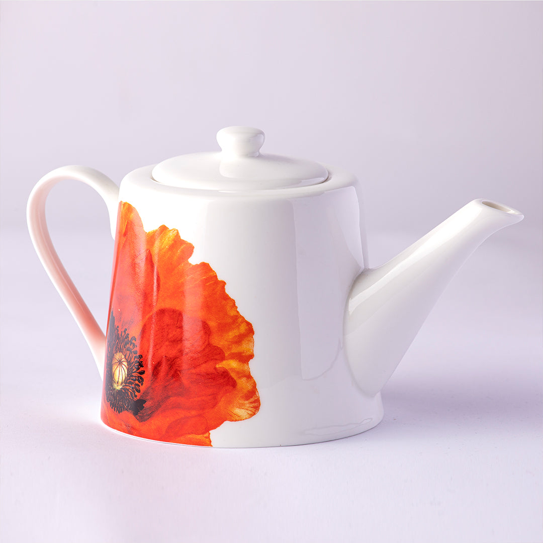 Red Poppies Infuser Teapot for the Australian War Memorial Ashdene