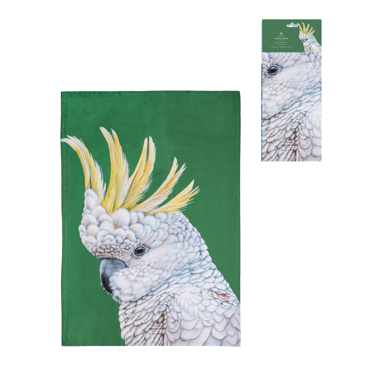 Modern Birds Cockatoo Kitchen Towel Ashdene
