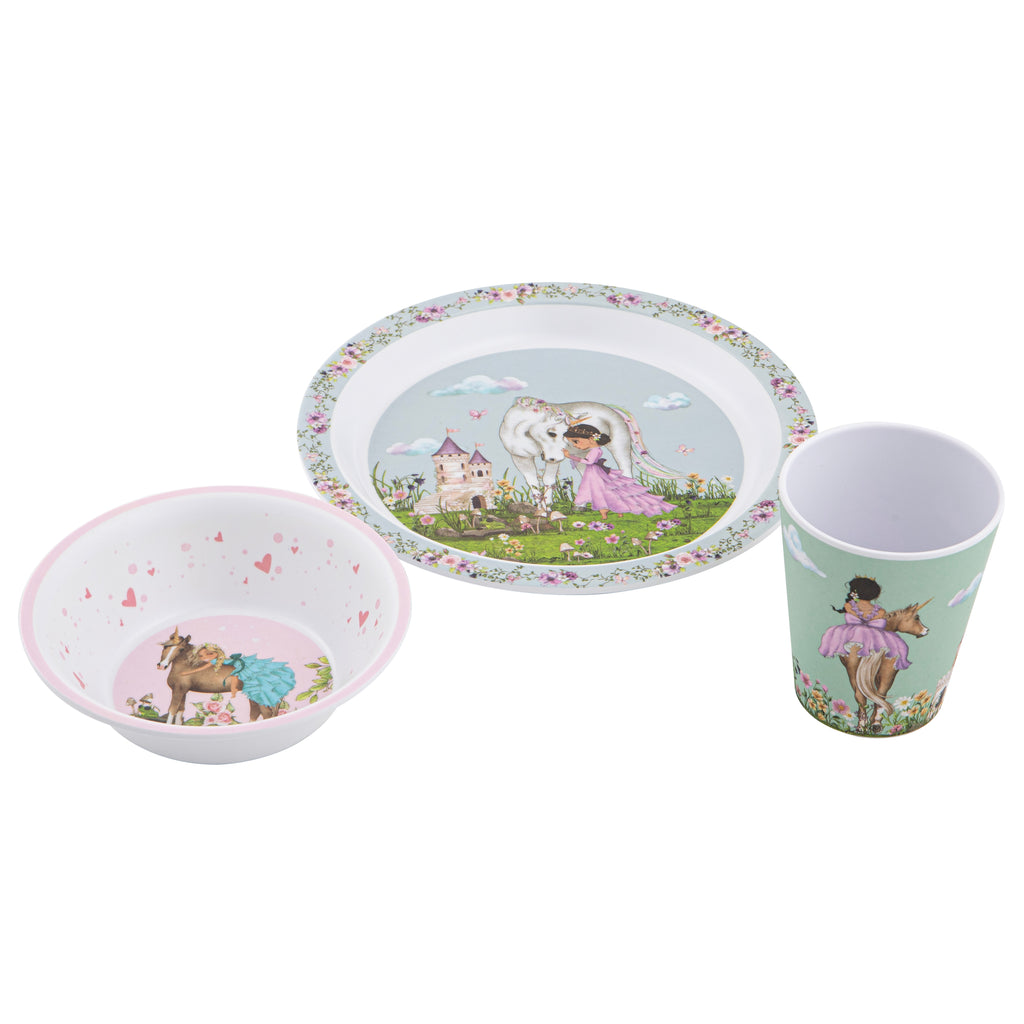 My Unicorn 3 Piece Kids Dinner Set