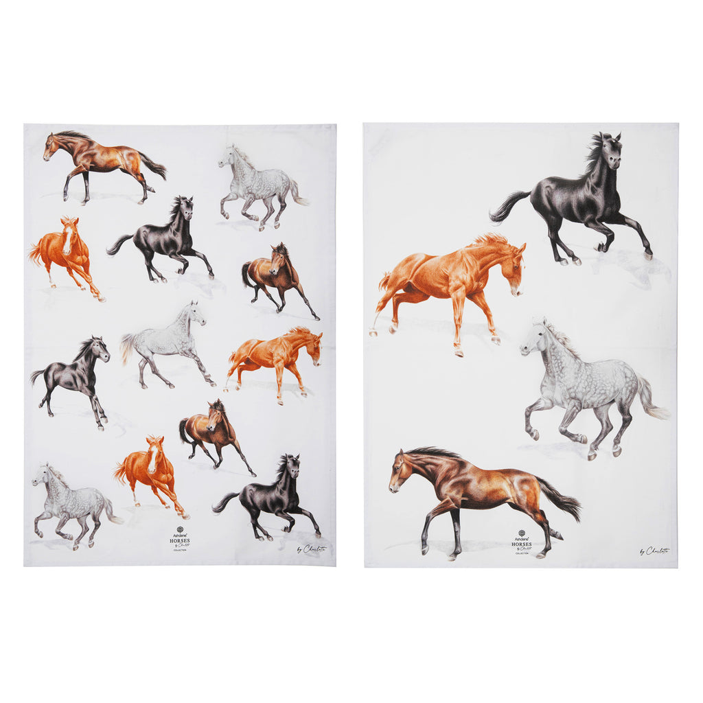 Horses By Charlotte 2pk Kitchen Towel