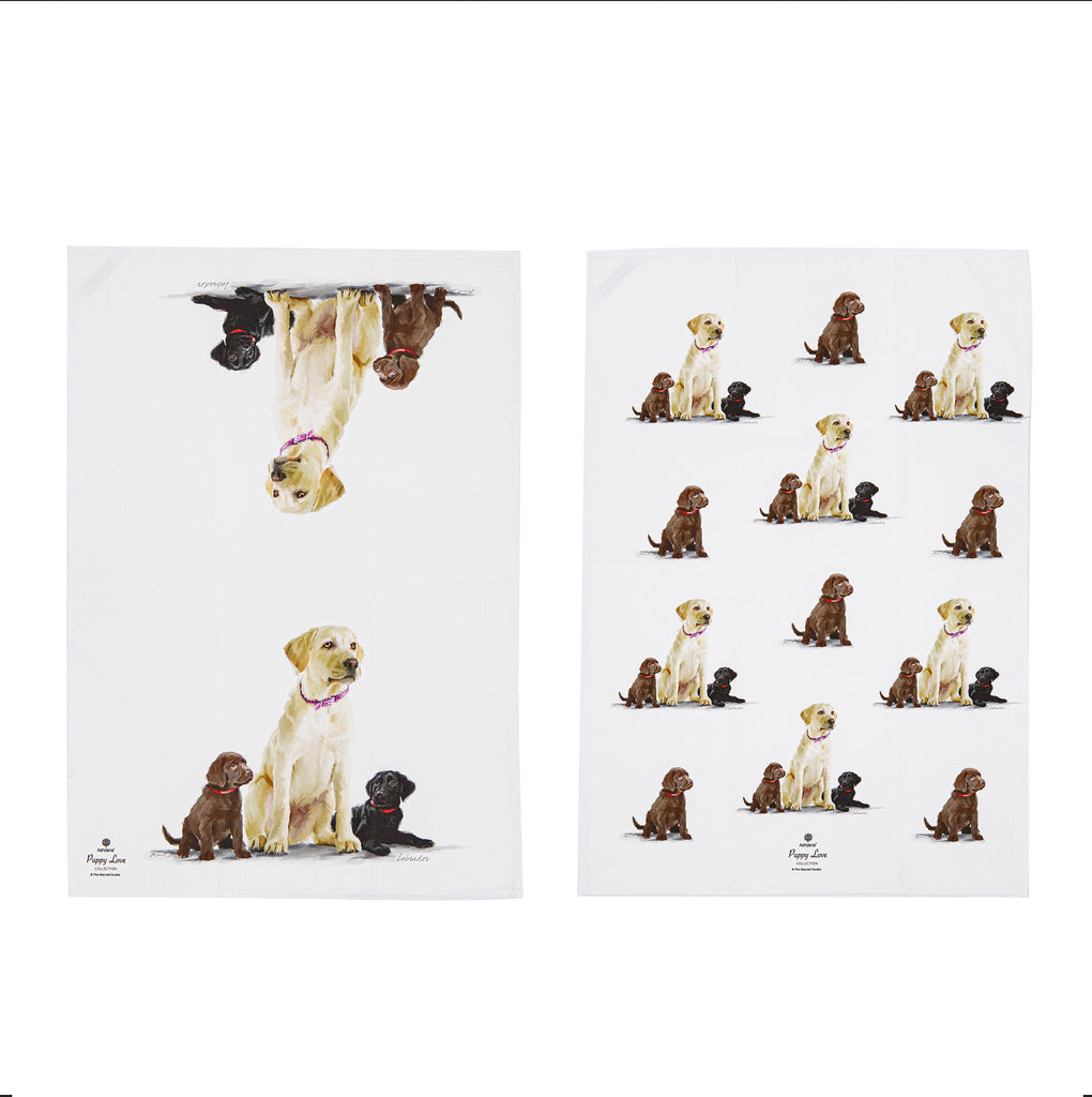 Puppy Love Labrador 2pk Kitchen Towel