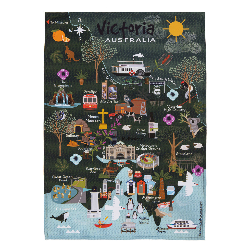 Land Down Under Vic Kitchen Towel