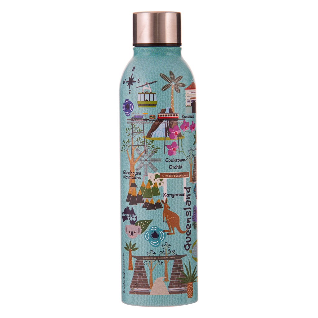 Land Down Under Qld Drink Bottle
