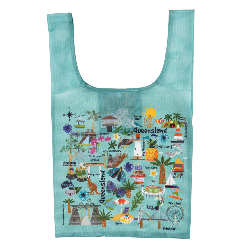Land Down Under Qld Shopping Bag