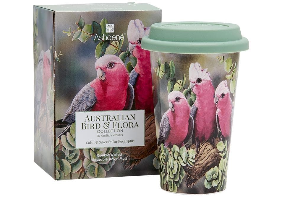 Aus Bird & Flora Galah Double Walled Travel Mug