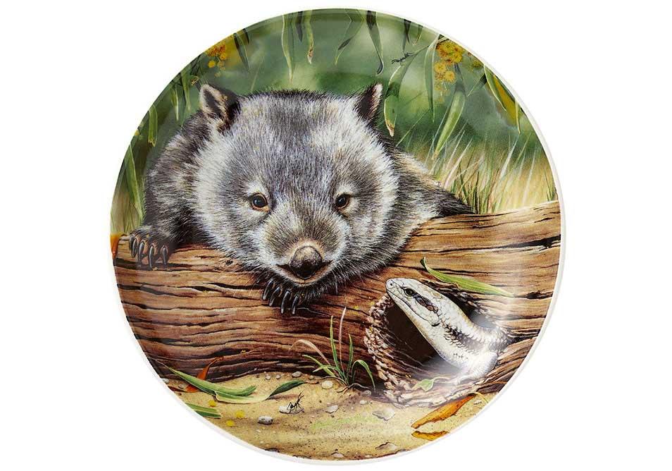 Fauna of Aus Wombat & Lizard Trinket Dish