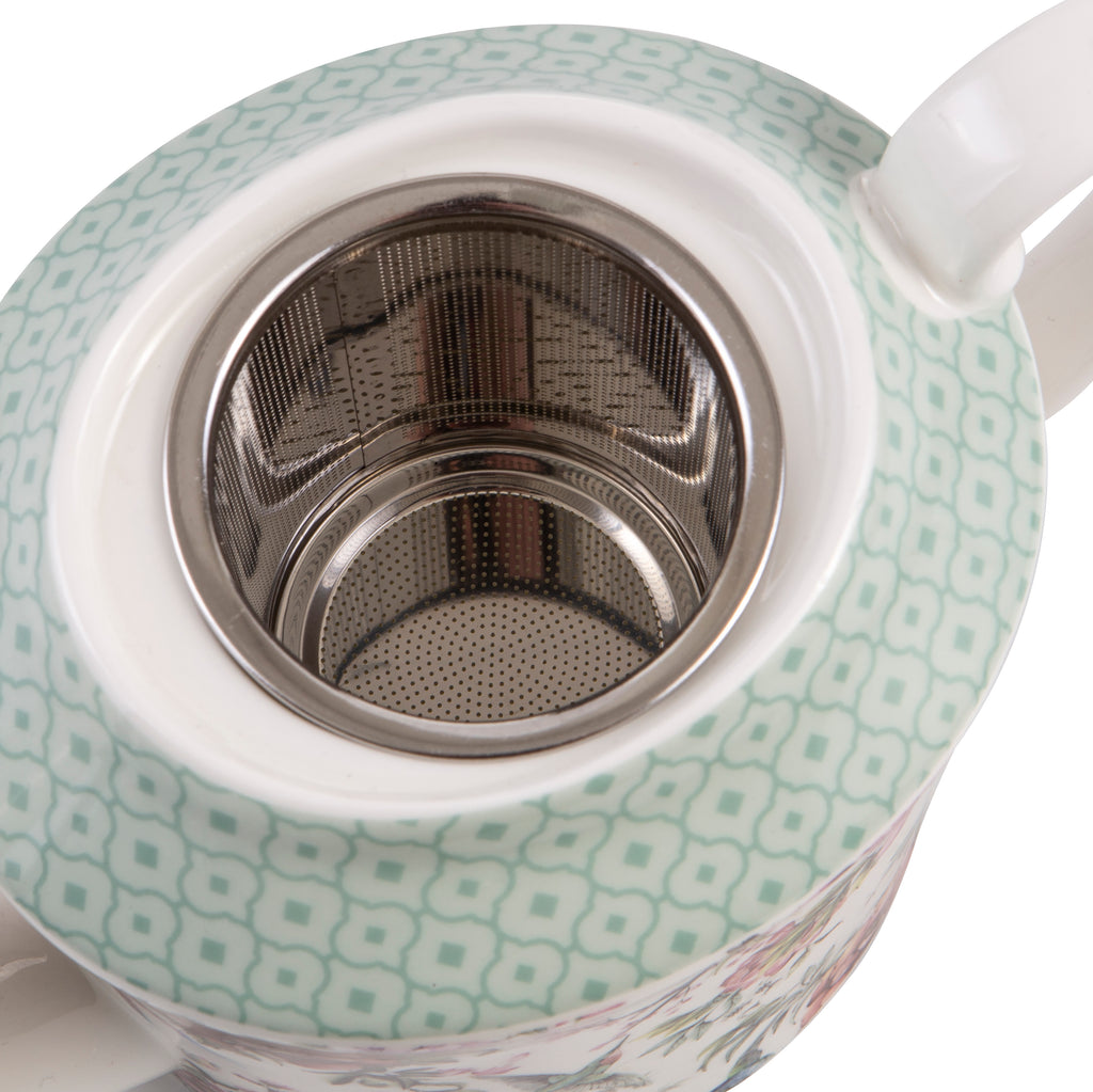 Chinoiserie Infuser Teapot has Europe with East-Asian influence
