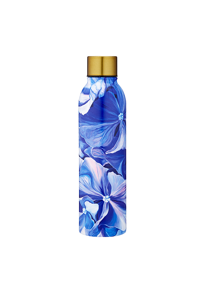 Blue Blooms Insulated Drink Bottle