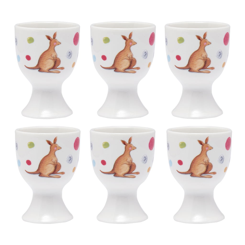 Barney Gumnut & Friends Kangaroo Egg Cup - Set of 6
