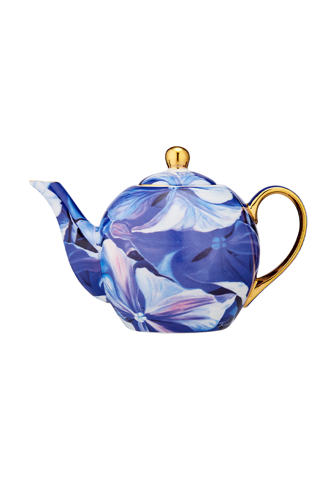 Blue Blooms Infuser Teapot