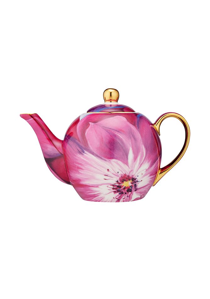 Pink Blooms Infuser Teapot